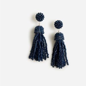 New J.Crew Beaded Tassel Earrings